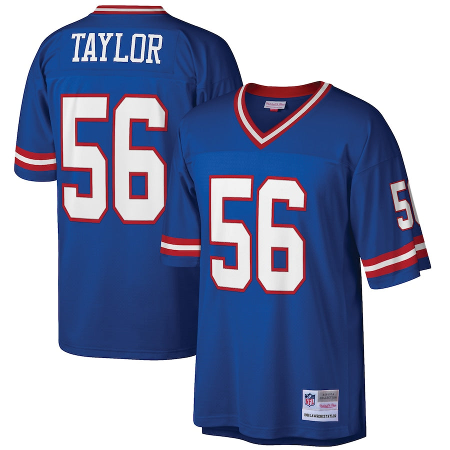 New York Giants Lawrence Taylor 1986 Big & Tall Royal Football Jersey product image