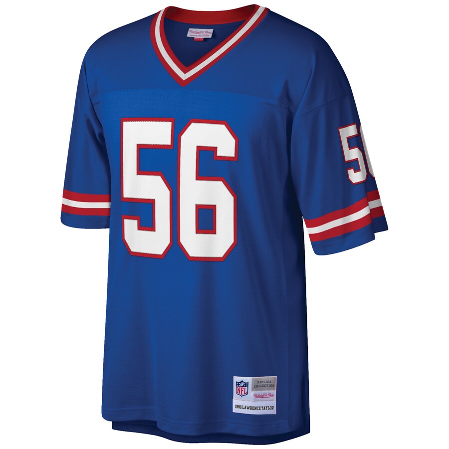 New York Giants Lawrence Taylor 1986 Big & Tall Royal Football Jersey product image