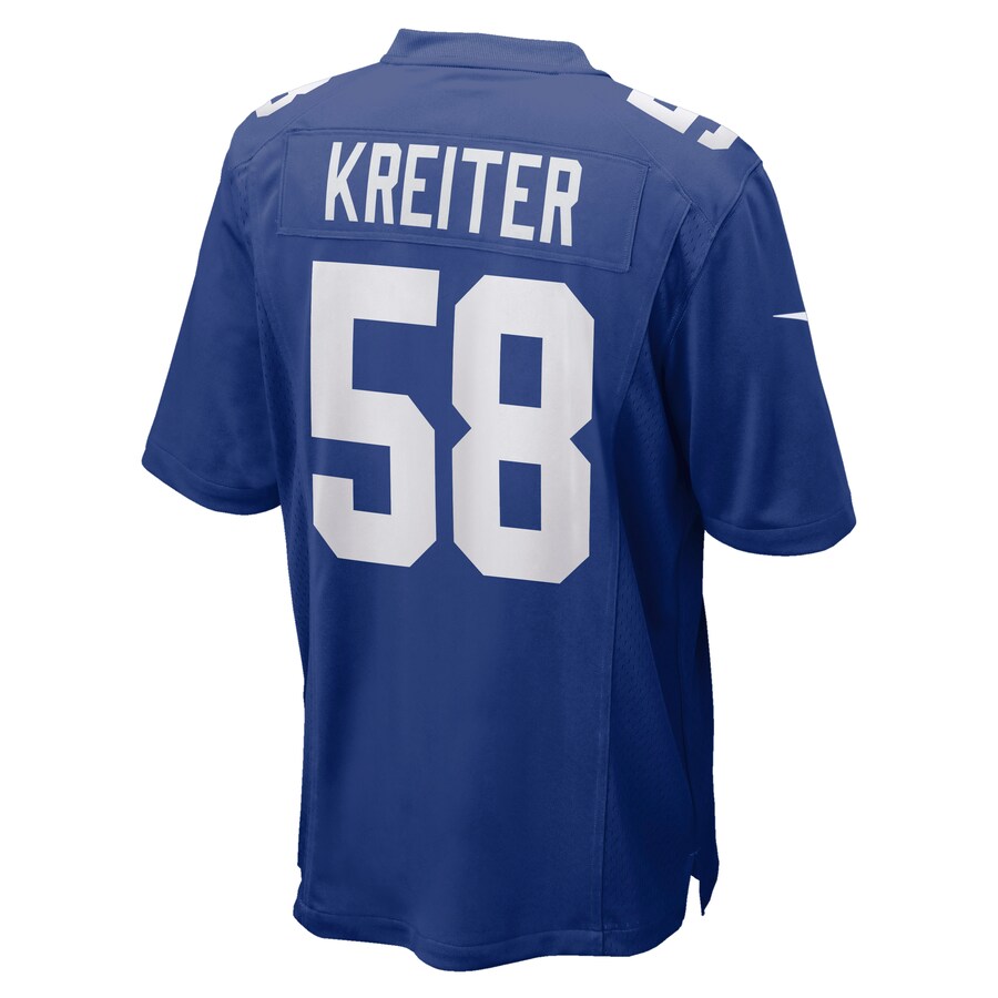 New York Giants Casey Kreiter Game Royal Football Jersey product image