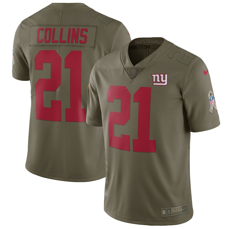 New York Giants Landon Collins Limited Salute To Service Olive Football Jersey product image