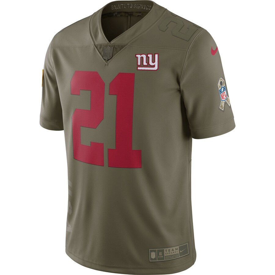 New York Giants Landon Collins Limited Salute To Service Olive Football Jersey product image