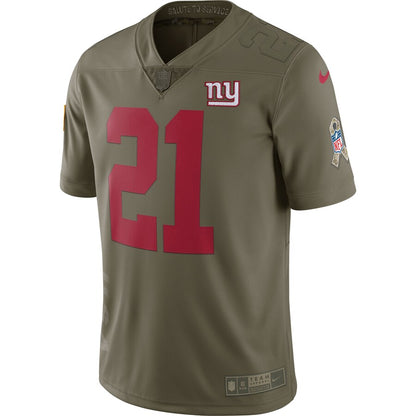 New York Giants Landon Collins Limited Salute To Service Olive Football Jersey product image
