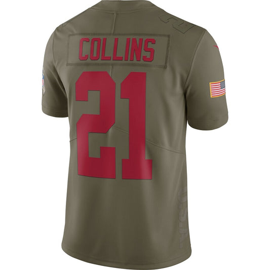 New York Giants Landon Collins Limited Salute To Service Olive Football Jersey product image