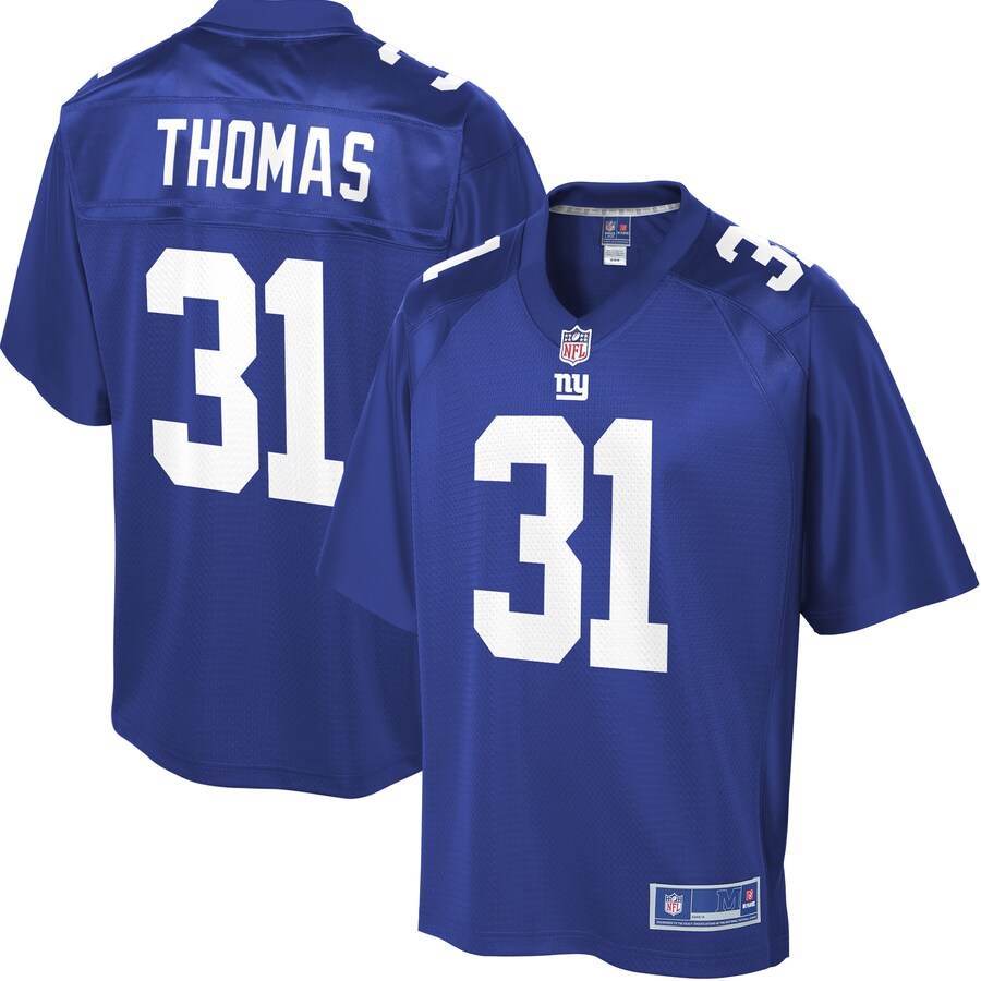 New York Giants Michael Thomas Pro Line Royal Football Jersey product image
