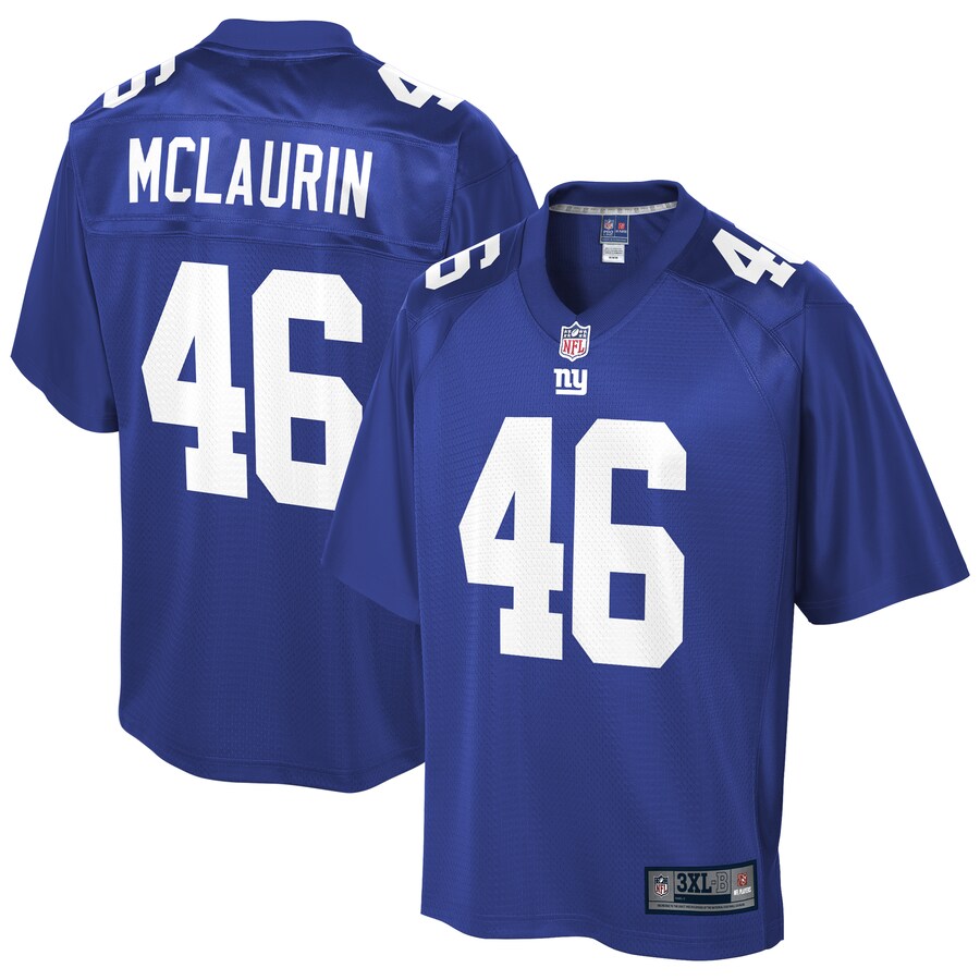 New York Giants Mark Mclaurin Pro Line Big & Tall Royal Football Jersey product image