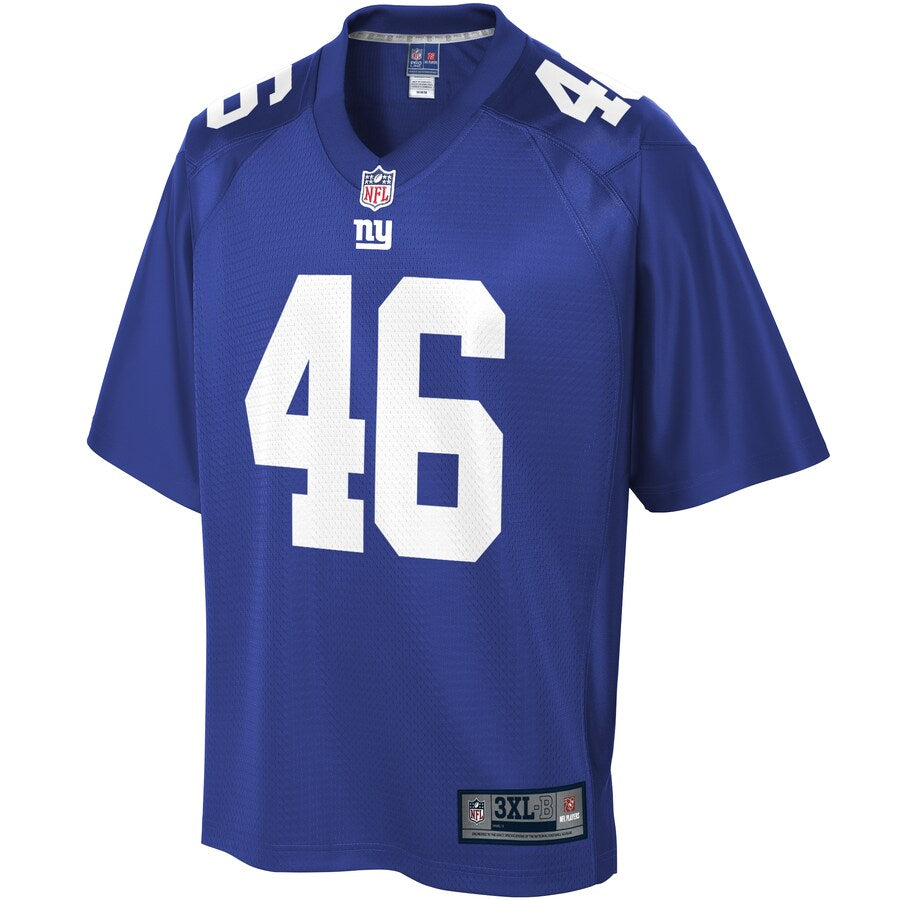 New York Giants Mark Mclaurin Pro Line Big & Tall Royal Football Jersey product image