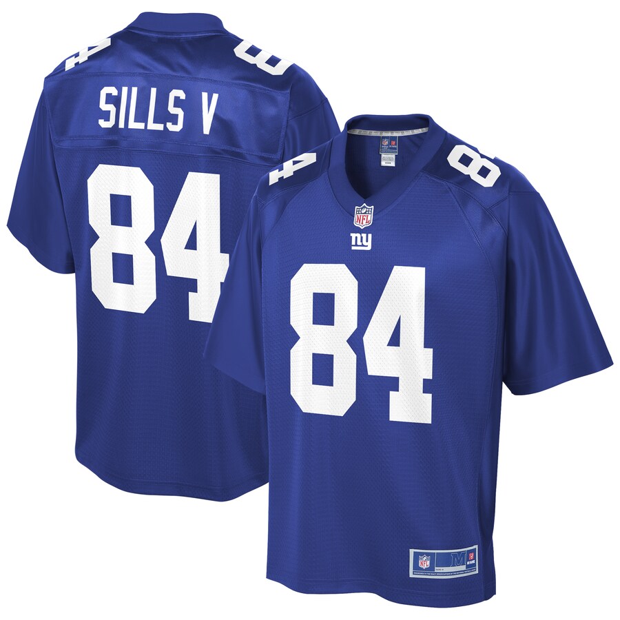 New York Giants David Sills Pro Line Royal Football Jersey product image