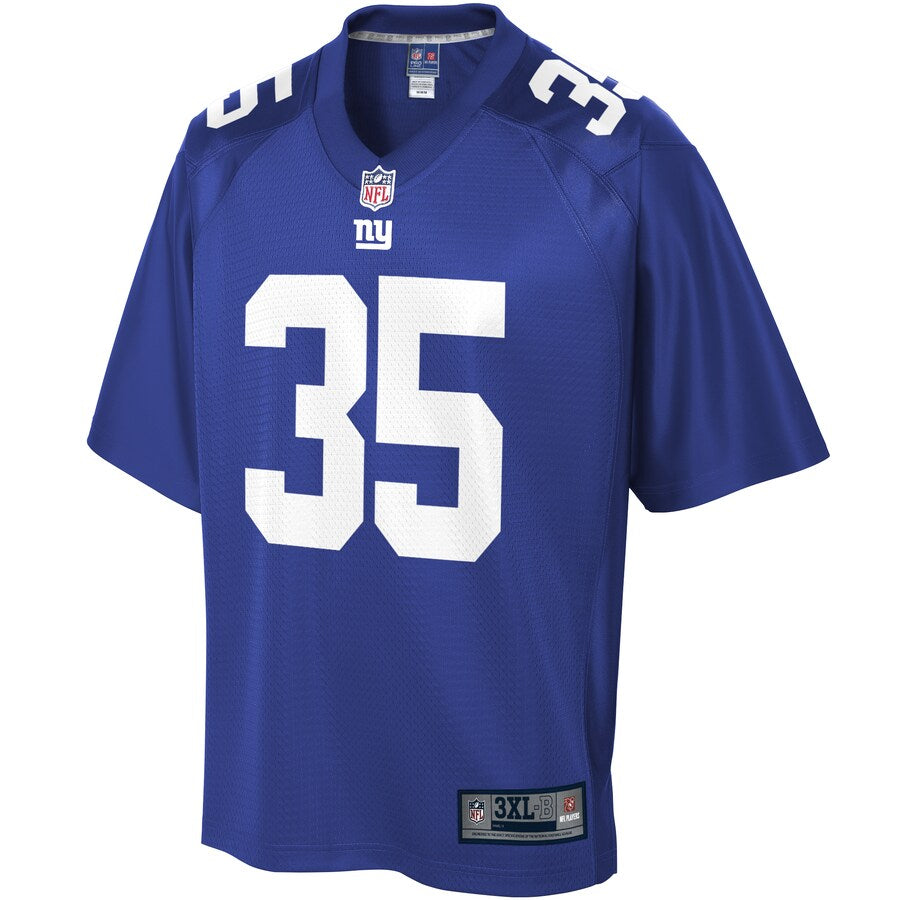 New York Giants Corn Elder Pro Line Big & Tall Royal Football Jersey product image