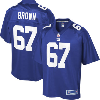 New York Giants Evan Brown Pro Line Royal Football Jersey product image