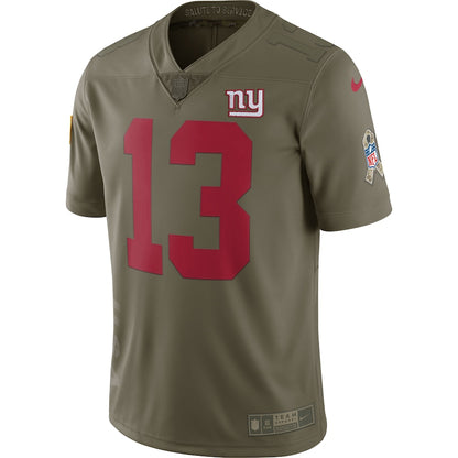 New York Giants Odell Beckham Jr Limited Salute To Service Olive Football Jersey product image