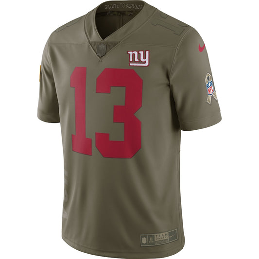 New York Giants Odell Beckham Jr Limited Salute To Service Olive Football Jersey product image