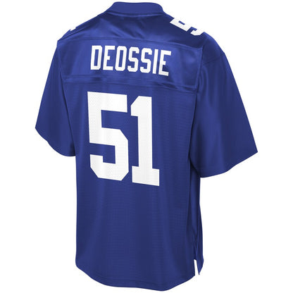 New York Giants Zak Deossie Pro Line Team Color Football Jersey product image