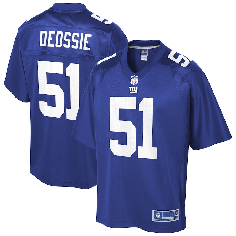 New York Giants Zak Deossie Pro Line Team Color Football Jersey product image