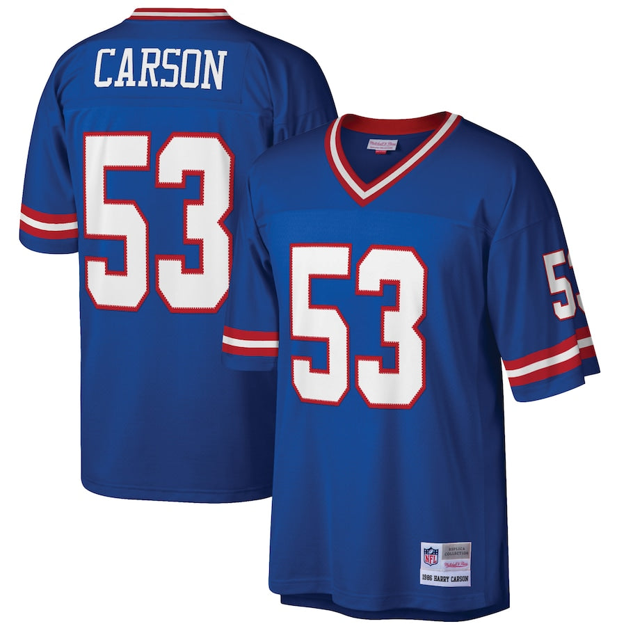 New York Giants Harry Carson Legacy Royal Football Jersey product image