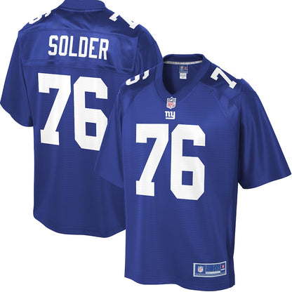 New York Giants Nate Solder Pro Line Big & Tall Royal Football Jersey product image