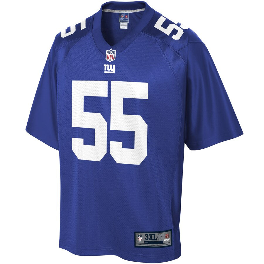 New York Giants David Mayo Pro Line Big & Tall Royal Football Jersey product image