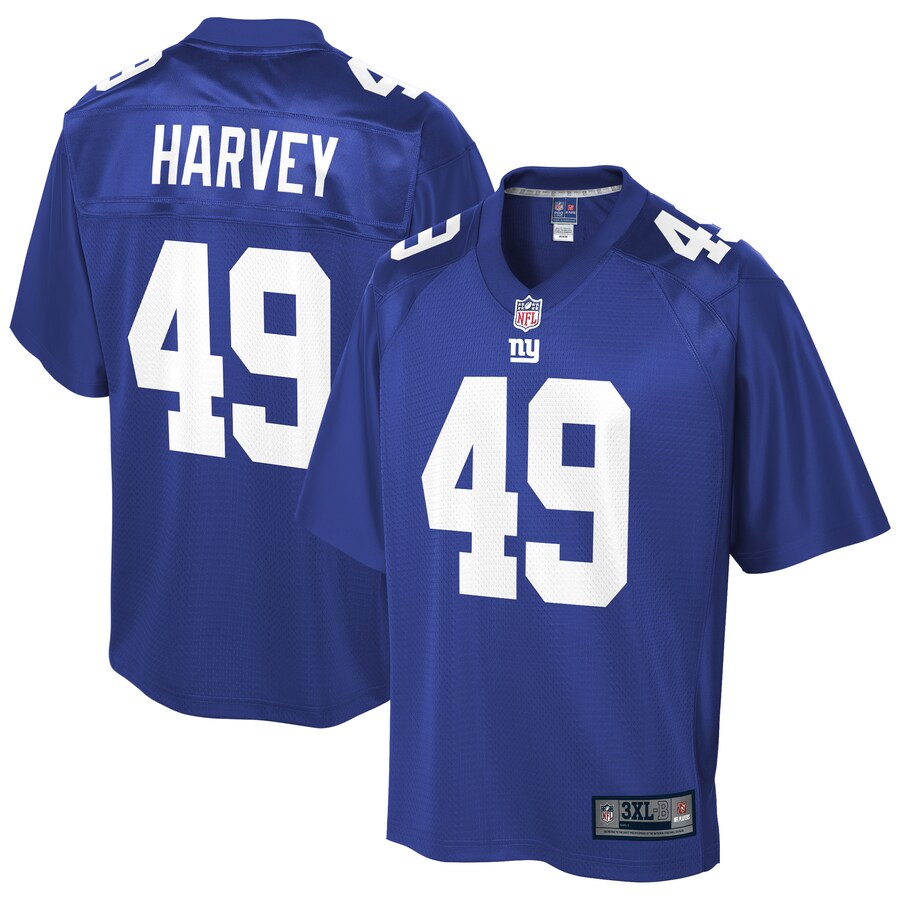 New York Giants Nate Harvey Pro Line Big & Tall Royal Football Jersey product image
