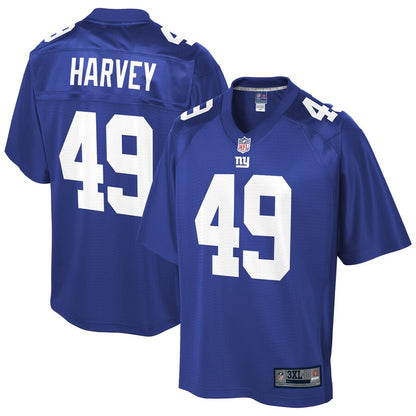 New York Giants Nate Harvey Pro Line Big & Tall Royal Football Jersey product image
