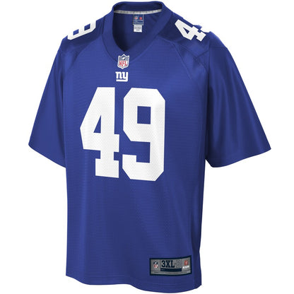 New York Giants Nate Harvey Pro Line Big & Tall Royal Football Jersey product image