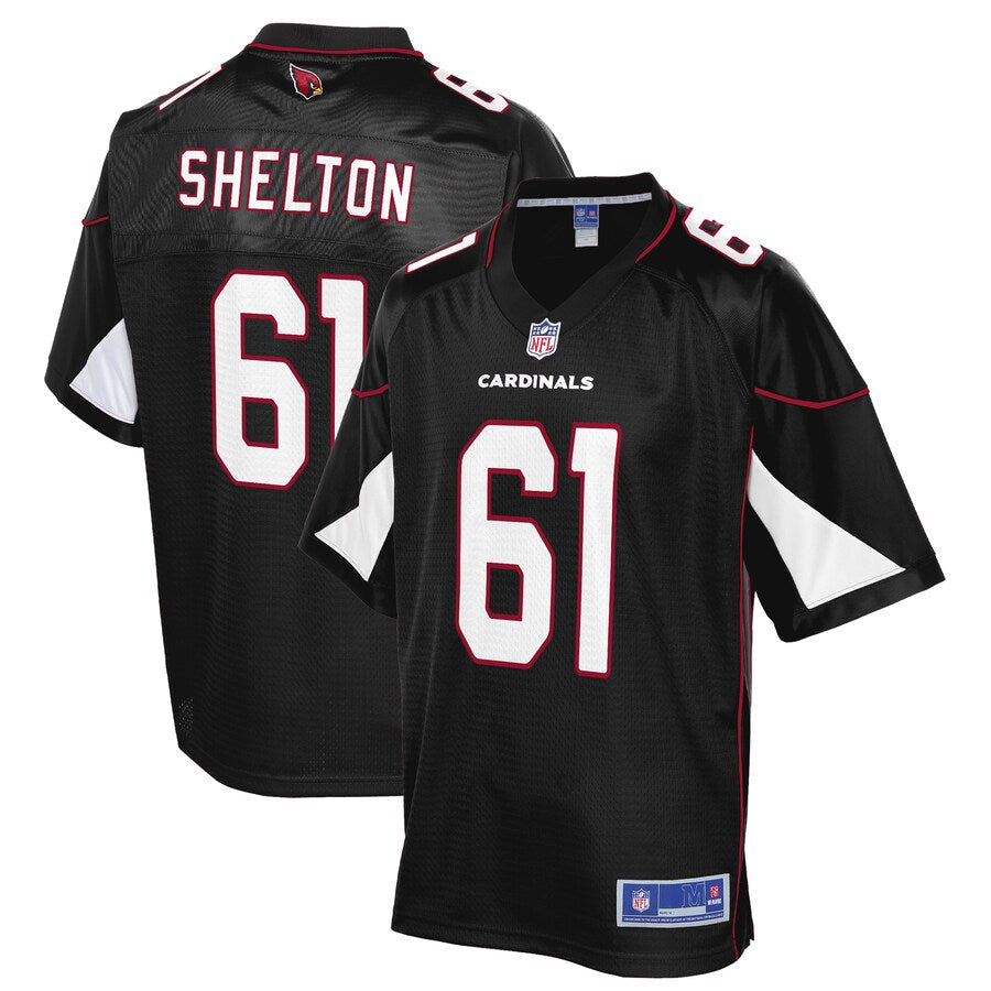 Arizona Cardinals Coleman Shelton Alternate Pro Line Black Football Jersey product image