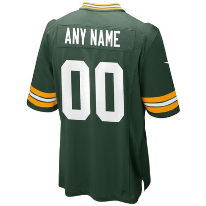 Green Bay Packers Custom Game Green Football Jersey product image
