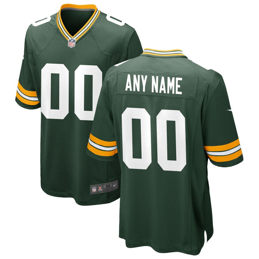 Green Bay Packers Custom Game Green Football Jersey product image