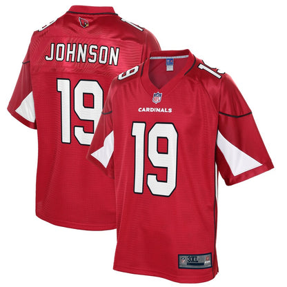 Arizona Cardinals Keesean Johnson Pro Line Big & Tall Cardinal Football Jersey product image
