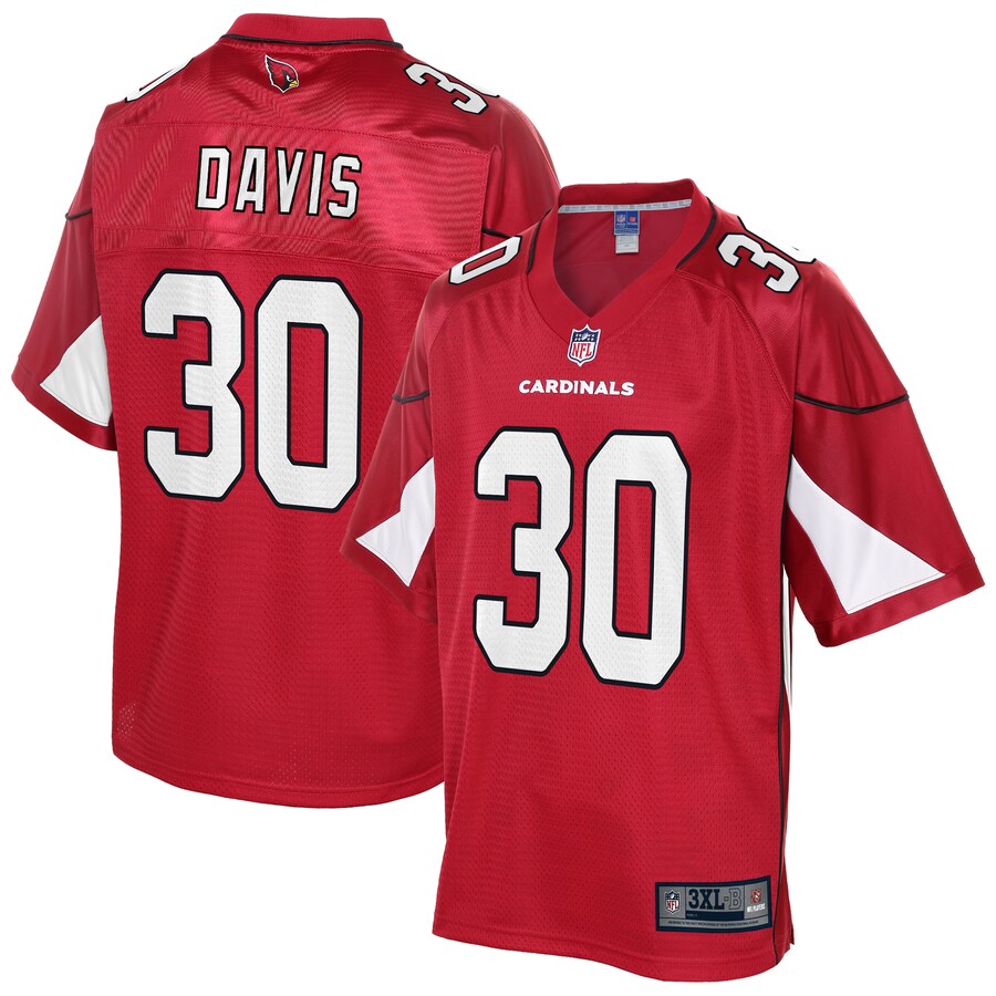 Arizona Cardinals Jalen Davis Pro Line Big & Tall Cardinal Football Jersey product image