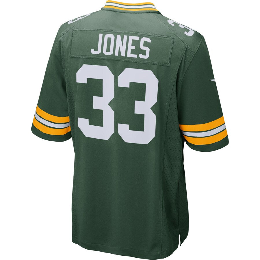 Green Bay Packers Aaron Jones Game Green Football Jersey product image