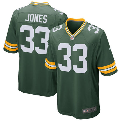 Green Bay Packers Aaron Jones Game Green Football Jersey product image