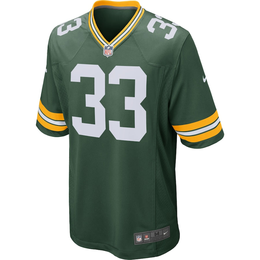 Green Bay Packers Aaron Jones Game Green Football Jersey product image