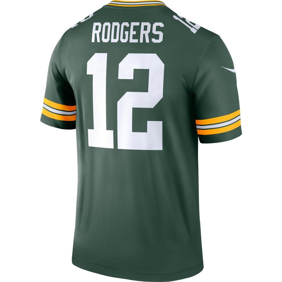 Green Bay Packers Aaron Rodgers Green Football Jersey product image