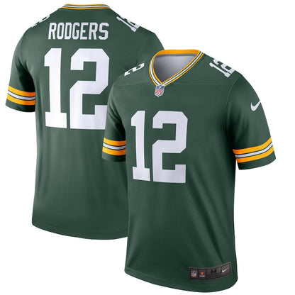 Green Bay Packers Aaron Rodgers Green Football Jersey product image