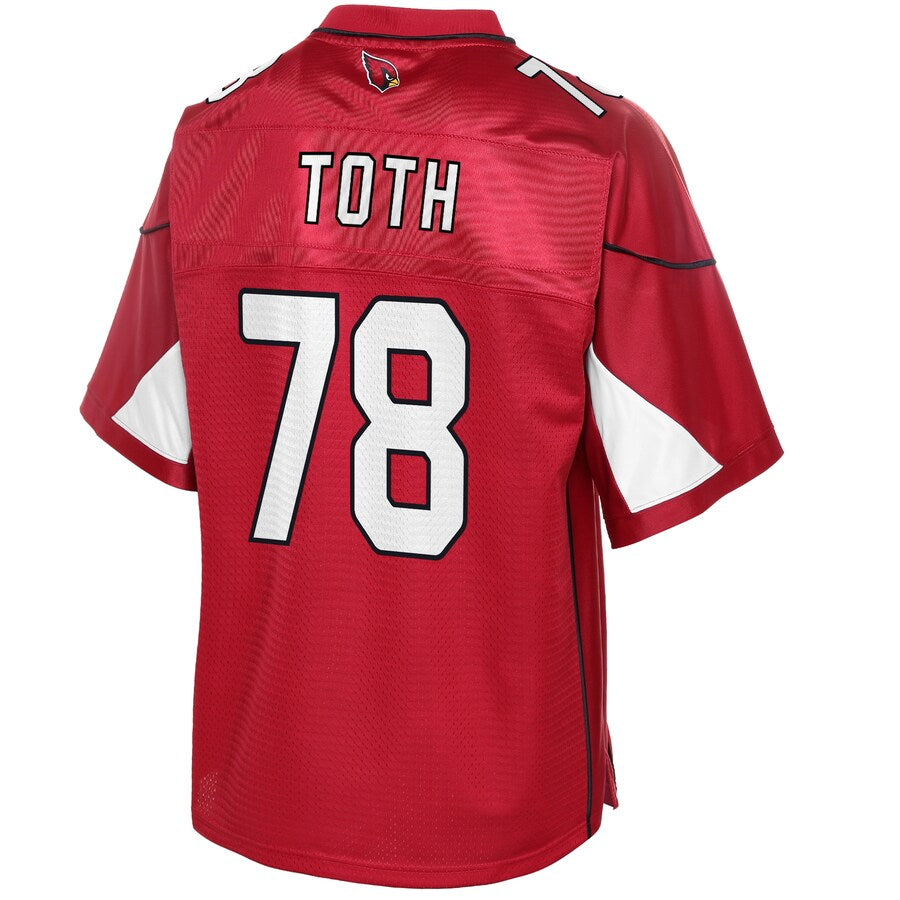 Arizona Cardinals Brett Toth Pro Line Big & Tall Cardinal Football Jersey product image