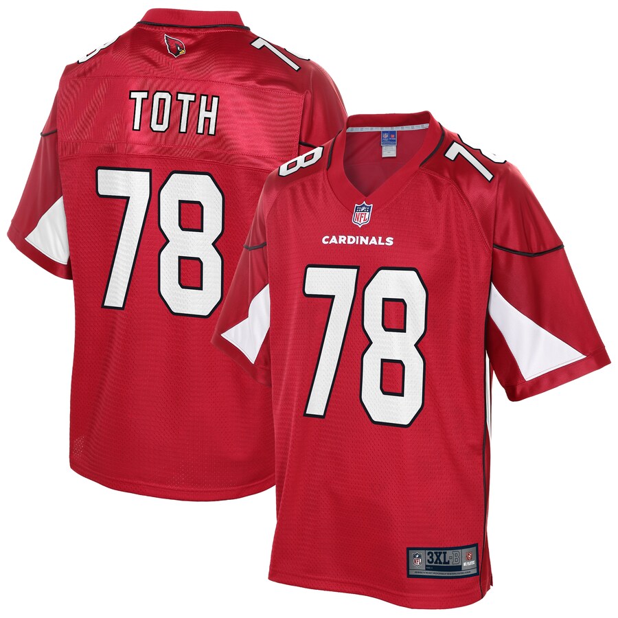 Arizona Cardinals Brett Toth Pro Line Big & Tall Cardinal Football Jersey product image