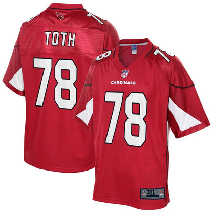 Arizona Cardinals Brett Toth Pro Line Big & Tall Cardinal Football Jersey product image