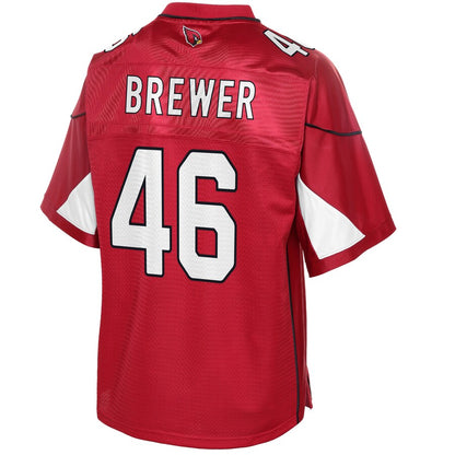 Arizona Cardinals Aaron Brewer Pro Line Team Color Cardinal Football Jersey product image