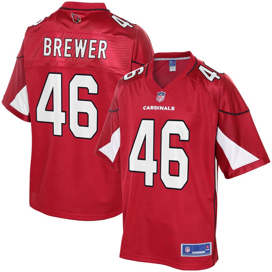 Arizona Cardinals Aaron Brewer Pro Line Team Color Cardinal Football Jersey product image