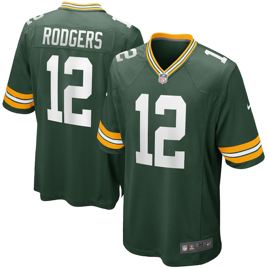 Green Bay Packers Aaron Rodgers Game Green Football Jersey product image