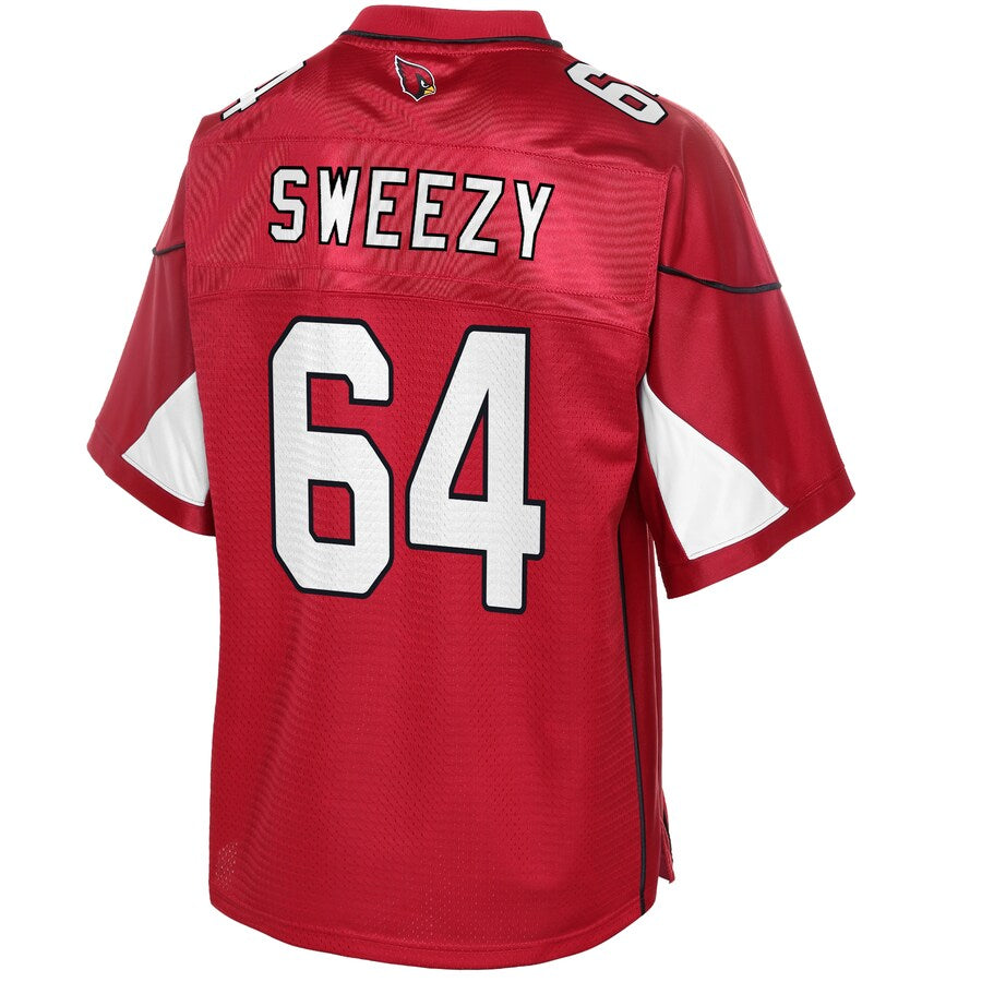 Arizona Cardinals J.r. Sweezy Pro Line Big & Tall Cardinal Football Jersey product image