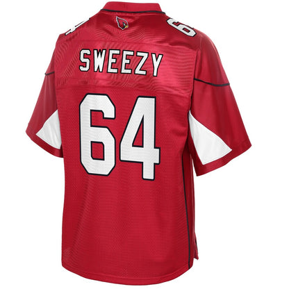 Arizona Cardinals J.r. Sweezy Pro Line Big & Tall Cardinal Football Jersey product image