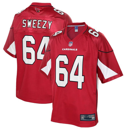 Arizona Cardinals J.r. Sweezy Pro Line Big & Tall Cardinal Football Jersey product image