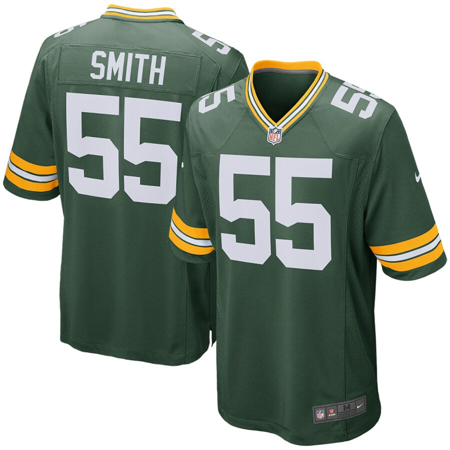 Green Bay Packers Za'darius Smith Game Green Football Jersey product image