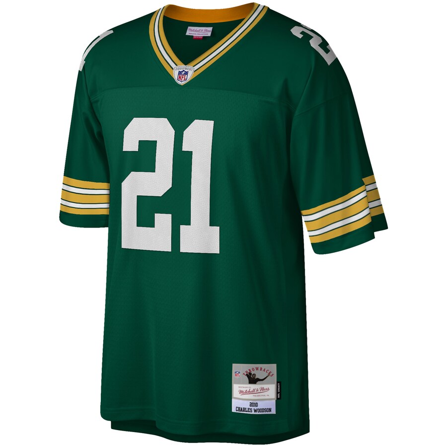 Green Bay Packers Charles Woodson 2010 Legacy Green Football Jersey product image