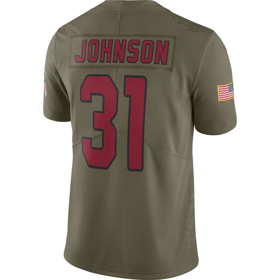 Arizona Cardinals David Johnson Limited Salute To Service Olive Football Jersey product image