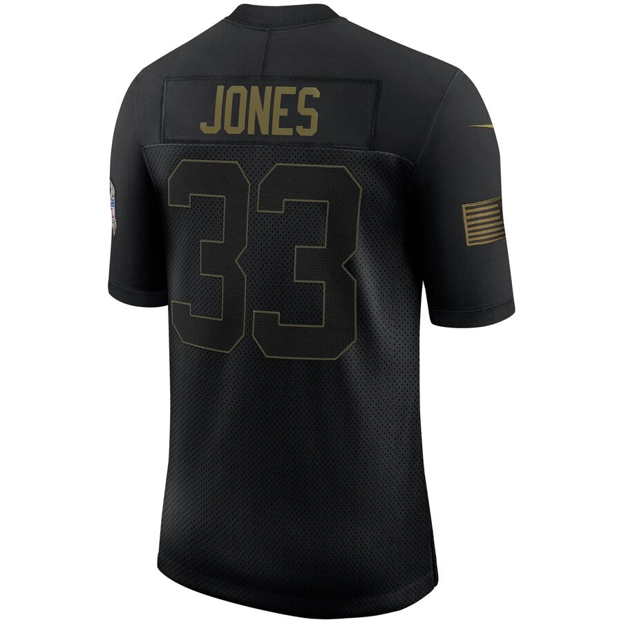 Green Bay Packers Aaron Jones Limited Salute To Service Black Football Jersey product image
