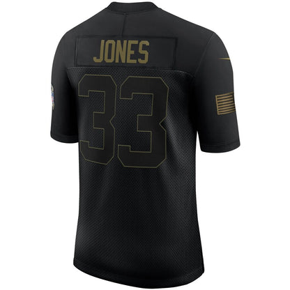 Green Bay Packers Aaron Jones Limited Salute To Service Black Football Jersey product image
