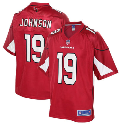 Arizona Cardinals Keesean Johnson Pro Line Cardinal Football Jersey product image