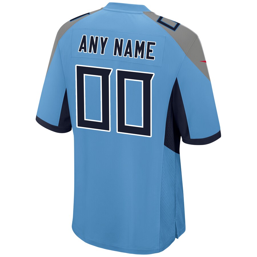 Tennessee Titans Light Custom Alternate Game Blue Football Jersey product image