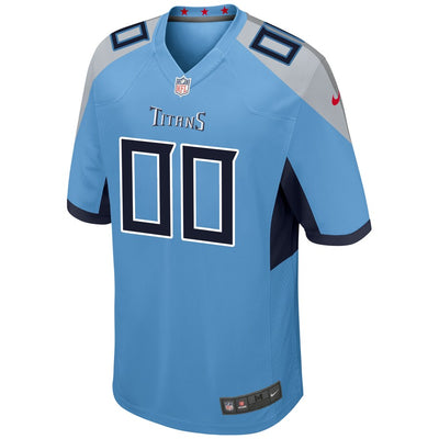 Tennessee Titans Light Custom Alternate Game Blue Football Jersey product image